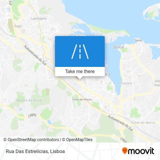 Rua Das Estrelícias mapa