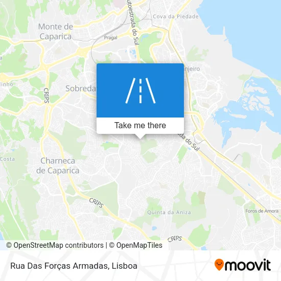 Rua Das Forças Armadas map
