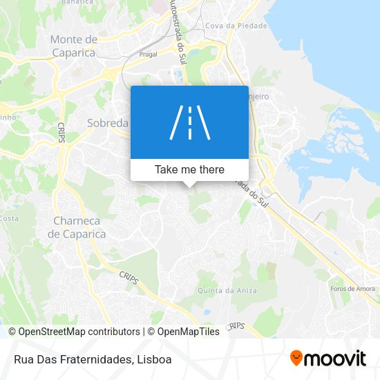 Rua Das Fraternidades mapa