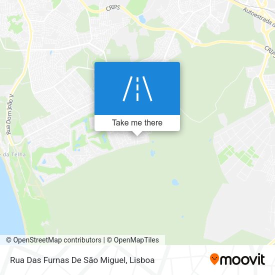 Rua Das Furnas De São Miguel map