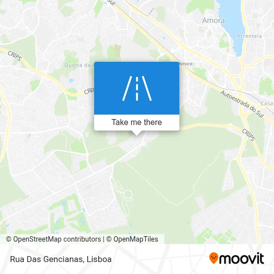 Rua Das Gencianas map