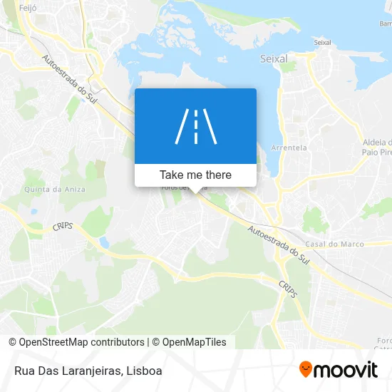 Rua Das Laranjeiras map