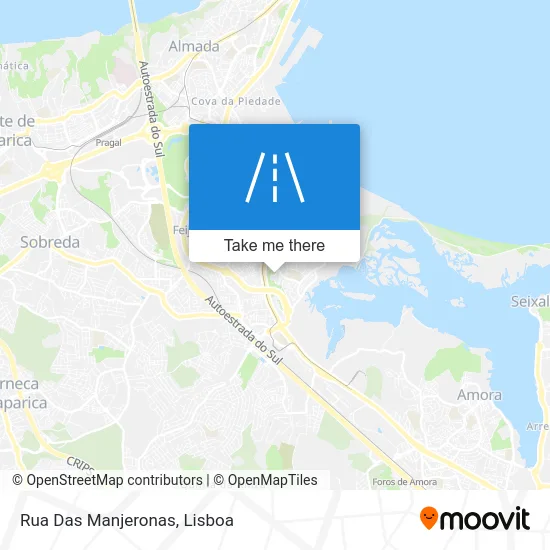 Rua Das Manjeronas map