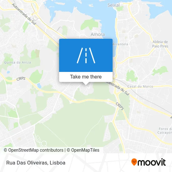 Rua Das Oliveiras map