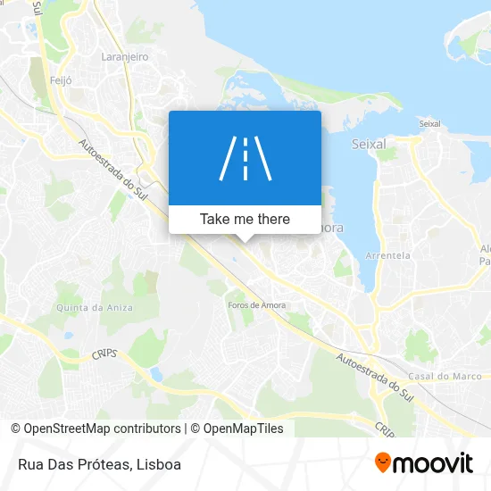Rua Das Próteas map