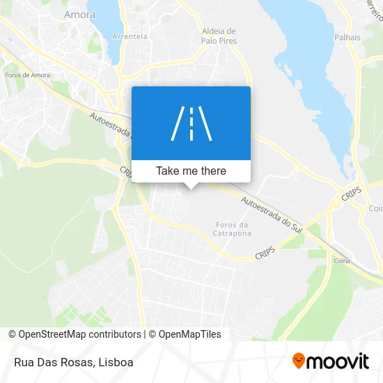 Rua Das Rosas map