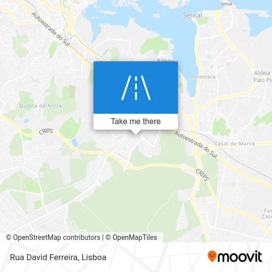 Rua David Ferreira map