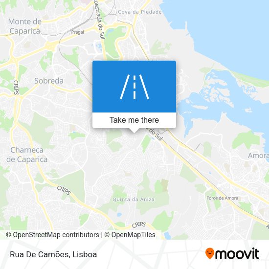 Rua De Camões mapa