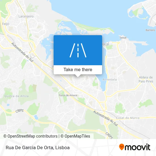 Rua De Garcia De Orta map