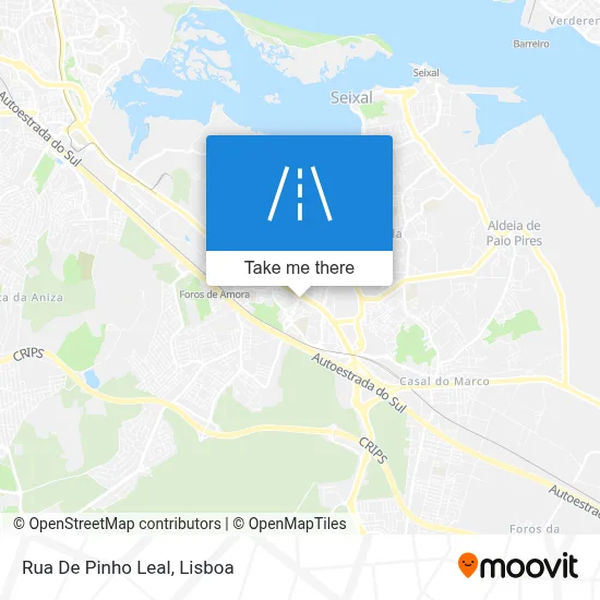 Rua De Pinho Leal map