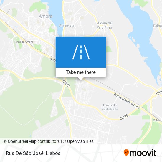 Rua De São José mapa