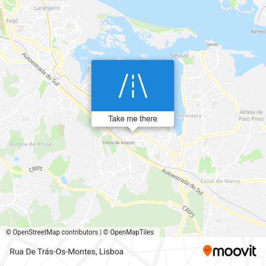 Rua De Trás-Os-Montes map