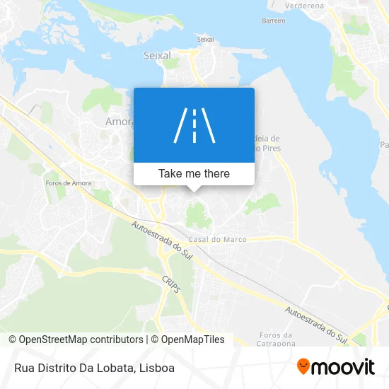 Rua Distrito Da Lobata map