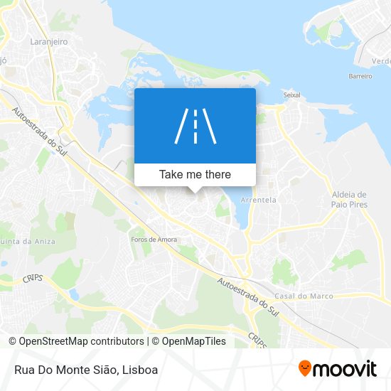 Rua Do Monte Sião mapa