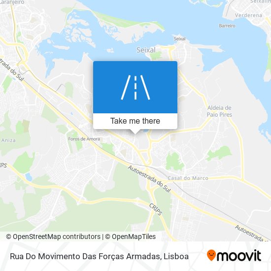 Rua Do Movimento Das Forças Armadas mapa