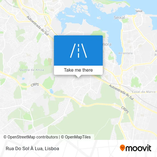 Rua Do Sol À Lua map