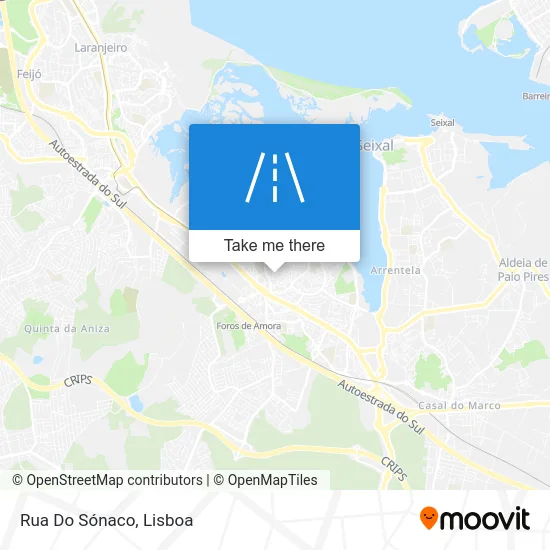 Rua Do Sónaco map