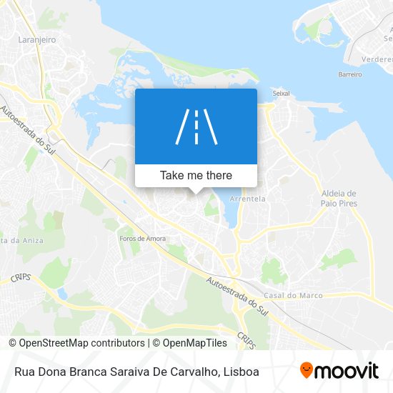 Rua Dona Branca Saraiva De Carvalho map