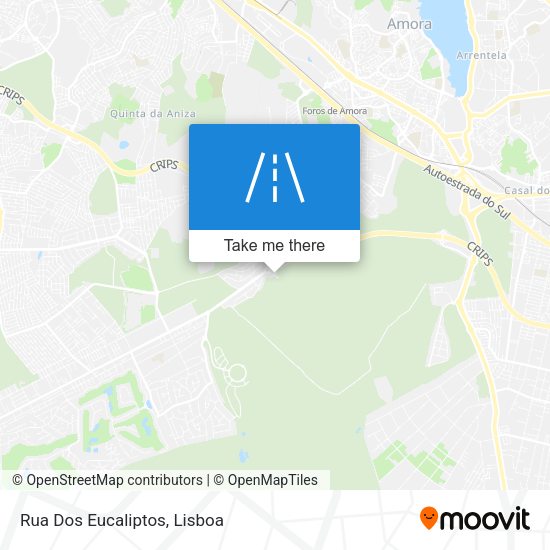 Rua Dos Eucaliptos mapa