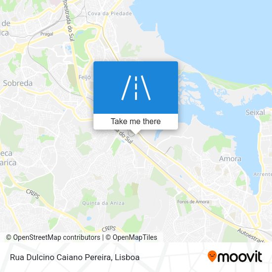 Rua Dulcino Caiano Pereira mapa