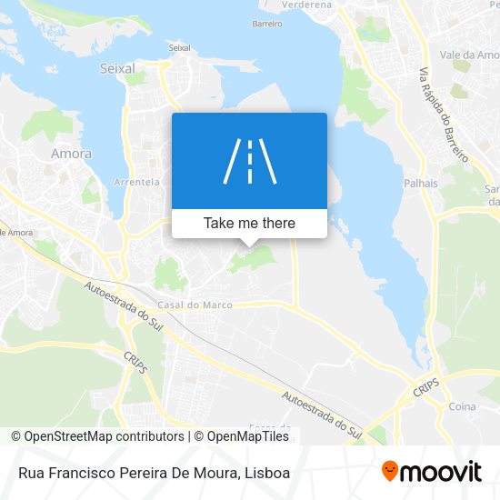 Rua Francisco Pereira De Moura map