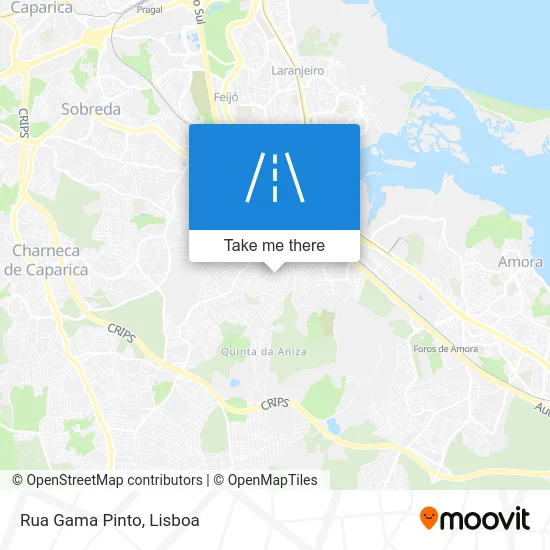 Rua Gama Pinto map