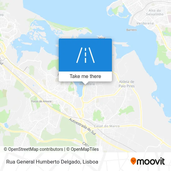 Rua General Humberto Delgado map