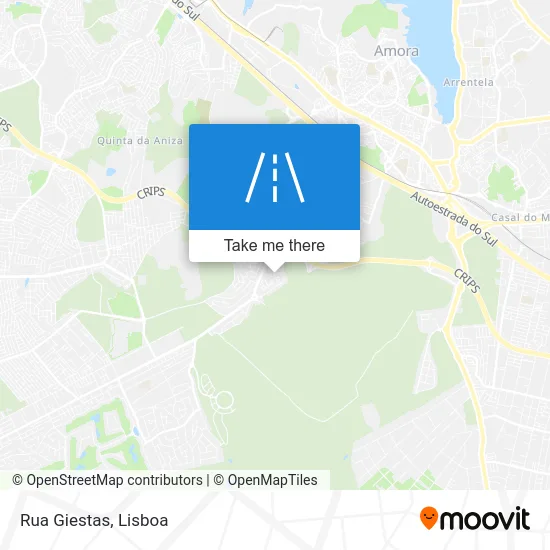 Rua Giestas map