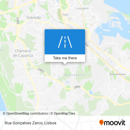 Rua Gonçalves Zarco map