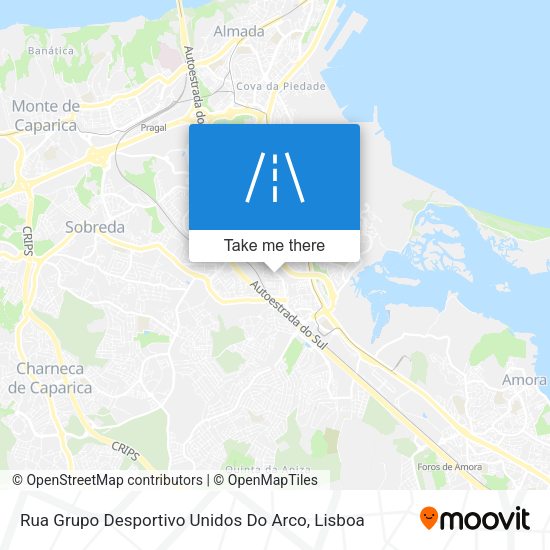 Rua Grupo Desportivo Unidos Do Arco map