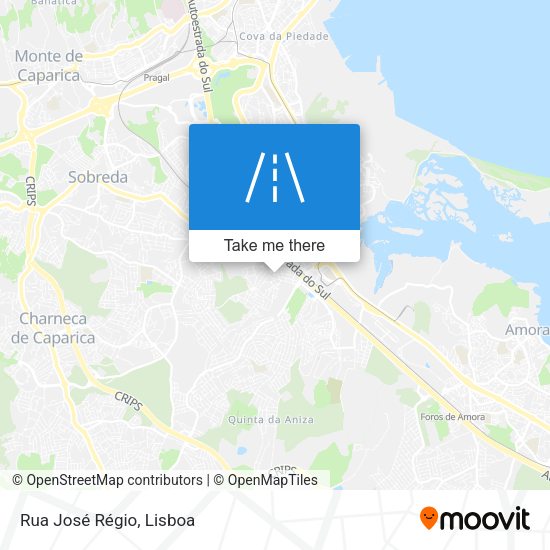 Rua José Régio map