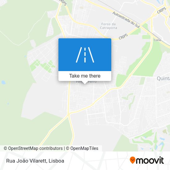 Rua João Vilarett mapa