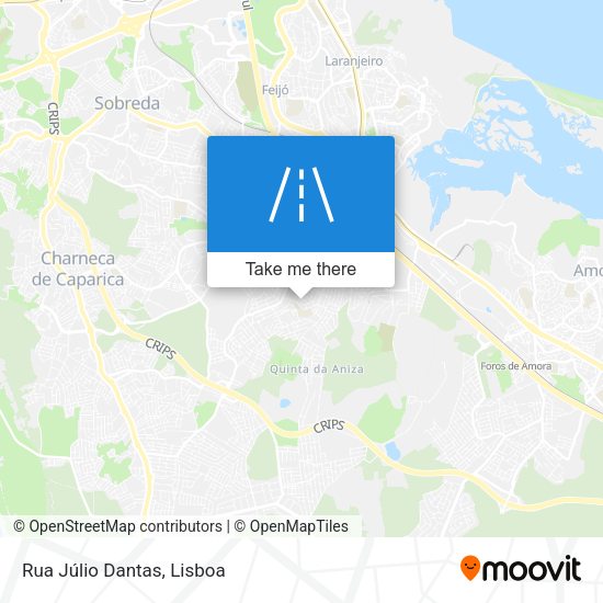 Rua Júlio Dantas mapa