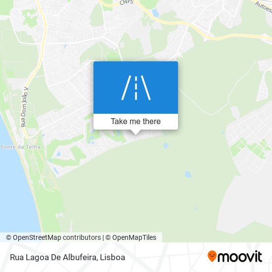 Rua Lagoa De Albufeira mapa