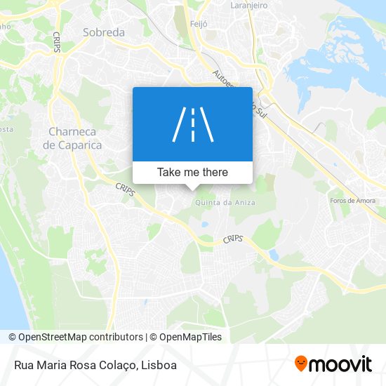 Rua Maria Rosa Colaço mapa