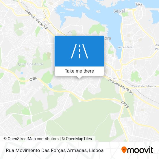 Rua Movimento Das Forças Armadas map
