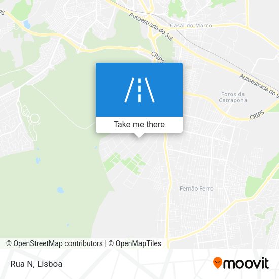 Rua N mapa