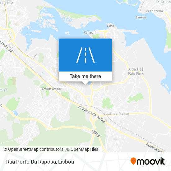 Rua Porto Da Raposa mapa