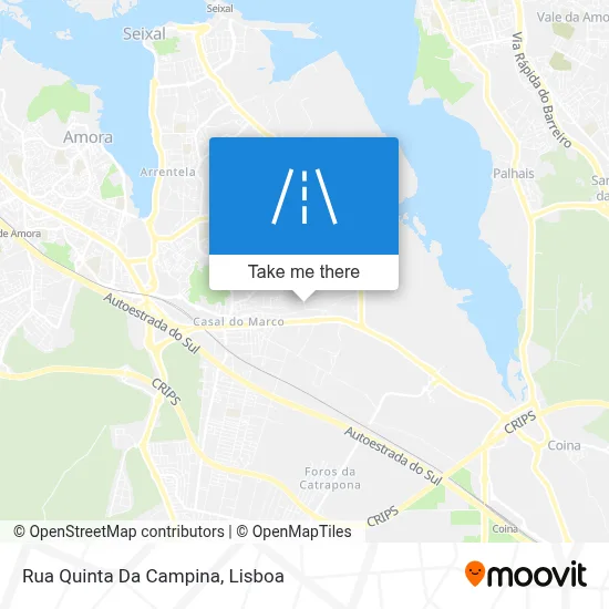 Rua Quinta Da Campina map