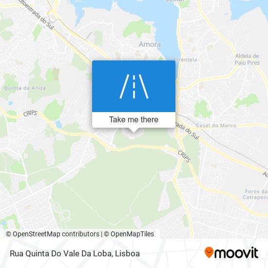 Rua Quinta Do Vale Da Loba mapa