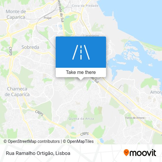 Rua Ramalho Ortigão mapa