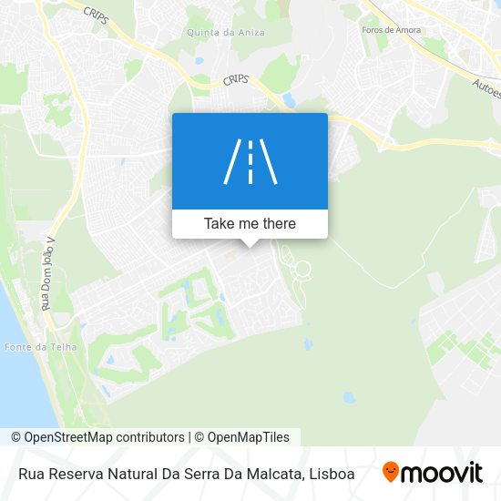 Rua Reserva Natural Da Serra Da Malcata mapa