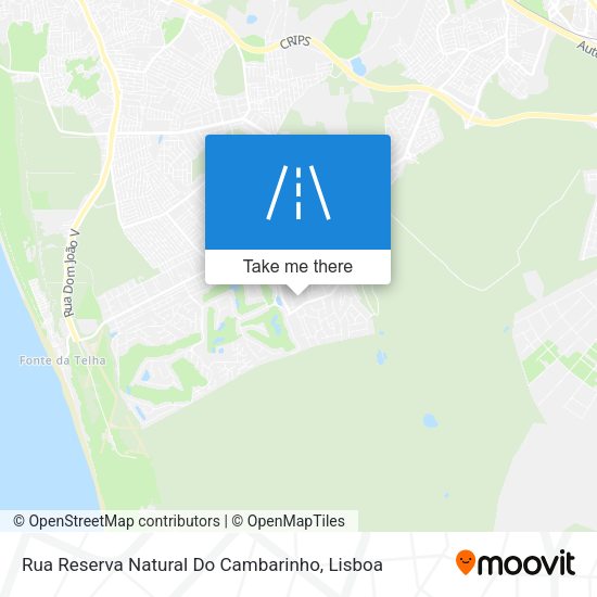 Rua Reserva Natural Do Cambarinho map