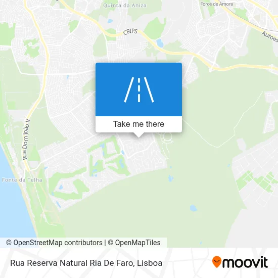 Rua Reserva Natural Ria De Faro map