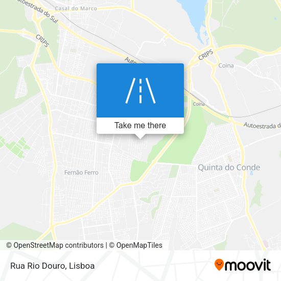 Rua Rio Douro mapa