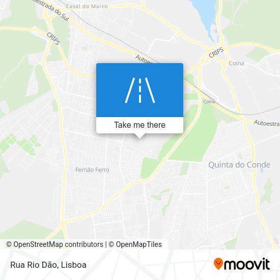 Rua Rio Dão mapa