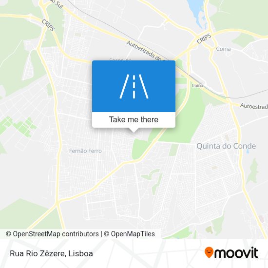 Rua Rio Zêzere mapa