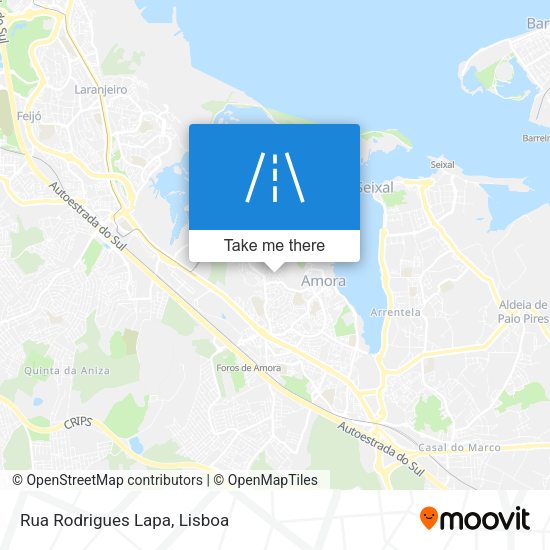Rua Rodrigues Lapa mapa