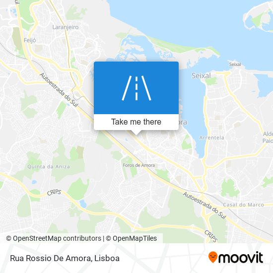 Rua Rossio De Amora map