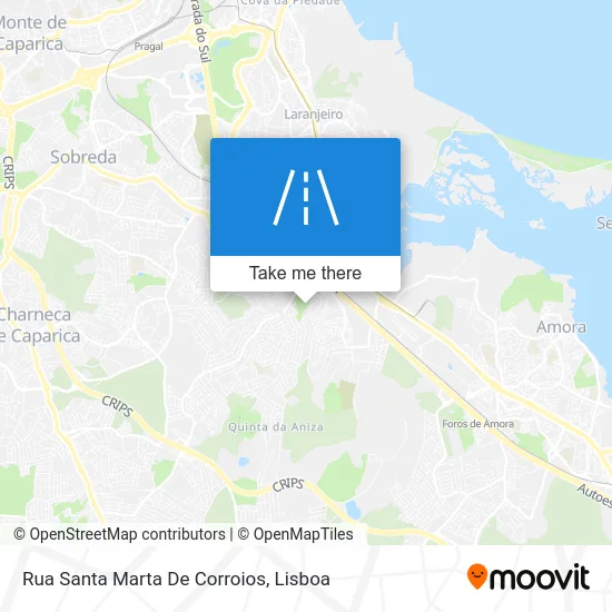 Rua Santa Marta De Corroios map